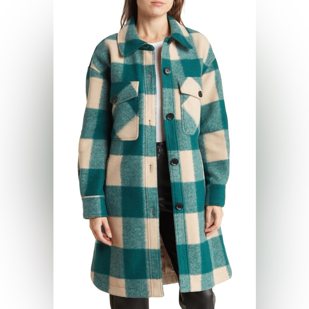 Women's Buffalo Plaid Shacket Coat